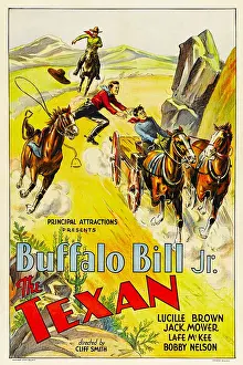 Mountains Prints: THE TEXAN, 1932