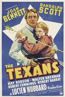 Scott Prints: THE TEXANS, Randolph Scott, Joan Bennett, 1938