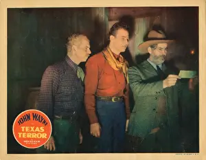 Wayne Prints: TEXAS TERROR, US lobbycard, John Wayne, Gabby Hayes, 1935