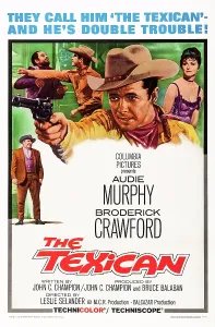 Murphy Prints: THE TEXICAN, US poster art, Broderick Crawford