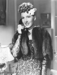 Print Dress Prints: THE MORE THE MERRIER, Jean Arthur, 1943