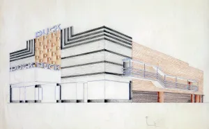 Art Deco Prints: Theater. Design proposal for the Puck Theater