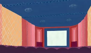 Art Deco Prints: Theater. Design proposal for the the interior of a motion picture theater