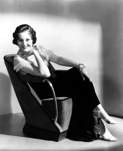 Sitting In Chair Prints: Thelma Todd, portrait ca. 1930s