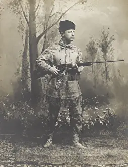 Fur Hat Prints: Theodore Roosevelt, in buckskin hunting suit