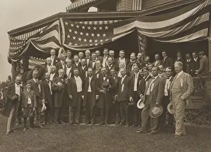 Garlands Prints: Theodore Roosevelt, receives the Republican Nomination Committee at Sagamore Hill