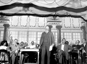 Booker T Prints: Theodore Roosevelt speaking at National Negro Business League in 1910