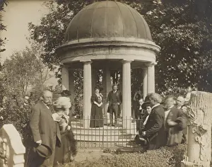 Lcgr1704 Prints: Theodore Roosevelt standing at Andrew Jacksons tomb