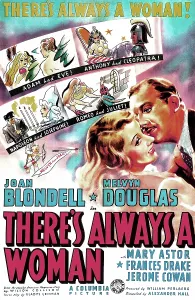 Blondell Prints: THERE'S ALWAYS A WOMAN, US poster art, from left: Joan Blondell, Melvyn Douglas, 1938