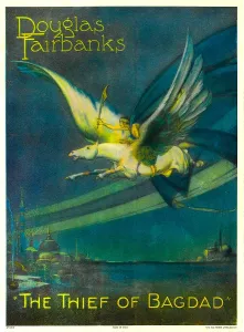Trending: THE THIEF OF BAGDAD, Douglas Fairbanks on a flying horse, 1924