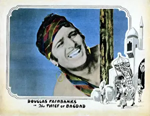 Douglas Prints: THE THIEF OF BAGDAD, US lobbycard, Douglas Fairbanks, Sr. 1924