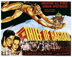 Barechested Prints: THE THIEF OF BAGDAD, Rex Ingram, John Justin, June Duprez, 1940