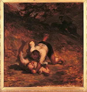 Escape Prints: The Thieves and the Donkey, by Honor Daumier