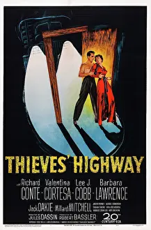 Red Dress Prints: THIEVES HIGHWAY, from left: Richard Conte