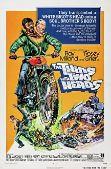Grier Prints: THE THING WITH TWO HEADS, US poster art, top from left: Rosey Grier, Ray Milland, 1972