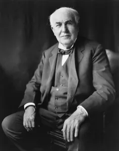Edison Prints: Thomas A. Edison (1847-1931), in Washington, D.C. in 1922 portrait by Bachrach