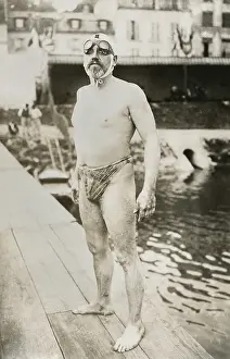 Swimsuit Prints: Thomas Burgess became the second person to swim across the English Channel on Sept