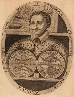 16th Century Prints: Thomas Cavendish was an English explorer and a privateer