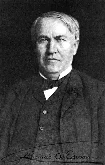 Edison Prints: Thomas Edison, 1910. Courtesy: CSU Archives/Everett Collection