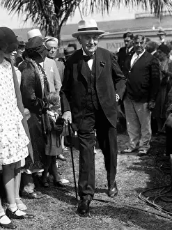 Edison Prints: Thomas Edison celebrates his 83rd birthday in the garden of his Fort Meyers