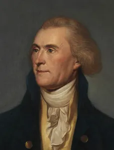1790s Prints: Thomas Jefferson in a 1791 portrait by either Charles Willson Peale or his daughter