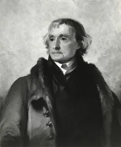 Column Prints: Thomas Jefferson in 1856 posthumous portrait by Thomas Sully