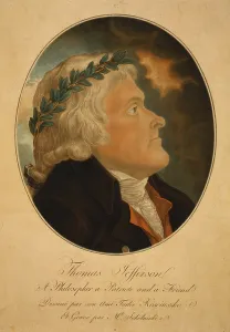 Images Dated 18th March 2009: Thomas Jefferson, wearing laurel crown
