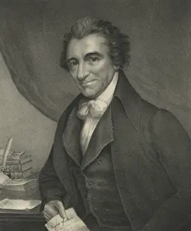 1790s Prints: Thomas Paine, English-born American political and philosopher