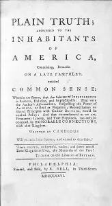 1700s Prints: Thomas Paine's (1737-1809) radical pamphlet