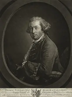 1760s Prints: Thomas Pownall, was the British colonial governor of the Province of Massachusetts Bay from 1757 to 1760