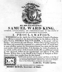 Rhode Island Prints: Thomas Wilson Dorr. A warrant for the arrest of Th