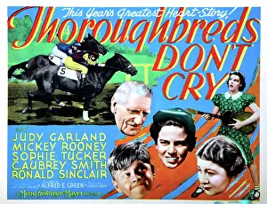 Judy Prints: THOROUGHBREDS DON'T CRY, US poster