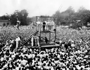 Bertha Prints: Thousands witness the public hanging of African American