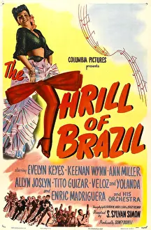 Dancer Prints: THE THRILL OF BRAZIL, US poster, Evelyn Keyes, 1946