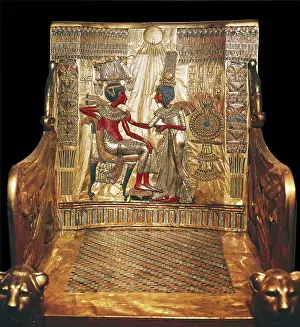 Furnitures Prints: Throne of Tutankhamun. ca. 1340 BC