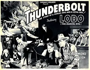 German Shepherd Prints: THUNDERBOLT, top left and bottom far right: Lobo the Marvel Dog, 1935