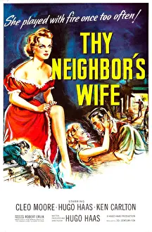 Images Dated 19th June 2014: THY NEIGHBOR'S WIFE, US poster art