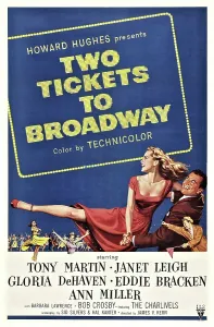 Bracken Prints: TWO TICKETS TO BROADWAY, top l-r: Janet Leigh