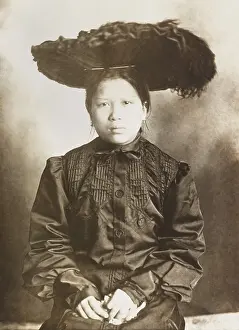 Ethnic Groups Prints: Tie You, wife of Mock Duck, leader of Hip Sing Tong in Chinatown, NYC in March 1906