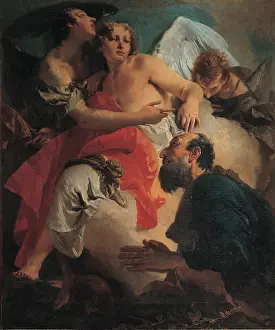 Drape Prints: Tiepolo Giambattista, Abraham Praying before the Three Angels