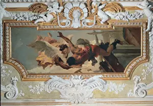 Attributes Prints: Tiepolo Giambattista, Our Lady of Mount Carmel Appearing to St Simon Stock
