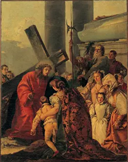 Tiepolo Giandomenico, Via Crucis, Tenth Station, 1747 - 1749, 18th Century, oil on canvas, Italy, Veneto, Venice, San Polo Church, Holy Crucifix Oratory