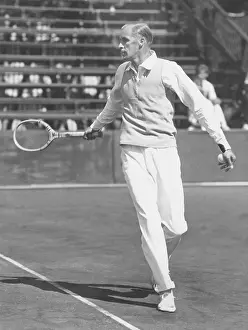 Swing Prints: Bill Tilden, at the opening of the U