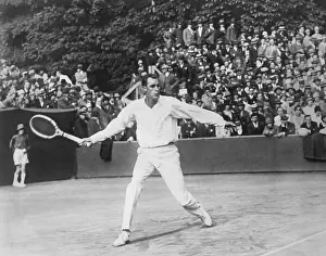Swing Prints: Bill Tilden playing tennis in a tournament at St