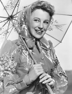 Raincoat Prints: TILL THE CLOUDS ROLL BY, June Allyson, 1946
