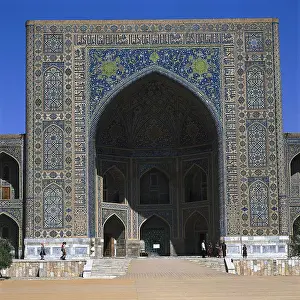 Uzbek Prints: Tilla Kari Madrasa. 1646-1660. UZBEKISTAN