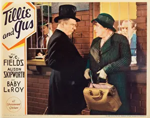 Purse Prints: TILLIE AND GUS, US lobbycard, from left: W.C. Fields, Alison Skipworth, 1933