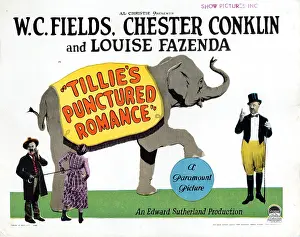 Title Card Prints: TILLIE'S PUNCTURED ROMANCE, title card, W.C. Fields, 1928