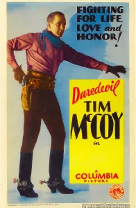 Spurs Prints: Tim McCoy on stock midget window card, 1932