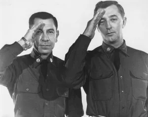 Webb Prints: THE LAST TIME I SAW ARCHIE, from left: Jack Webb, Robert Mitchum, 1961